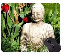 Life Quotes Gaming Mouse Pad Custom, Buddha Este estudio de momentos, interpretarás un Dream Mouse Pad con borde cosido