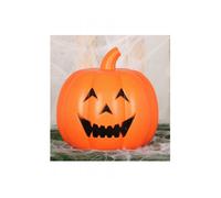 Life-size plastic luminous pumpkin 32 cm Unique model