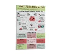 Life Skills for Clarity and Calm Educational Art Print Mindful Practices Wall Decor(Unframed,16X24inch(40X60cm))