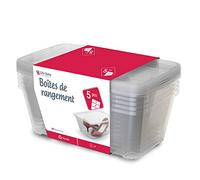 Life Story Caja de Almacenamiento Transparente con Tapa, Apilable, Peso Ligero, Caja de Zapatos, 11L, 38 × 28 × 15 cm, 5-Pack