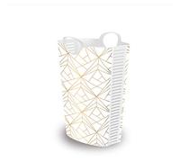Life Story Cesta para la Colada 58L con Orificios de ventilación y Manijas, Cesto de Plástico para Ropa Sucia, 53 × 40 × 65 cm