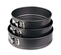 Life Style - Molde de Horno Desmontable con Doble Capa Antiadherente - Juego de 3 Moldes de 22, 24 y 26 cms.