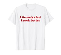 Life Sucks But I Suck Better Y2k Aesthetic Trendy Camiseta