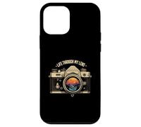 Life Through My Lens Camera Photographer Nature Sunset Art Carcasa para iPhone 12 Mini