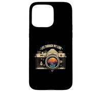 Life Through My Lens Camera Photographer Nature Sunset Art Carcasa para iPhone 15 Pro MAX