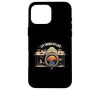 Life Through My Lens Camera Photographer Nature Sunset Art Carcasa para iPhone 16 Pro MAX