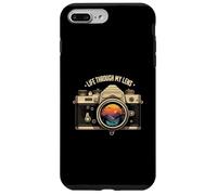 Life Through My Lens Camera Photographer Nature Sunset Art Carcasa para iPhone 7 Plus/8 Plus