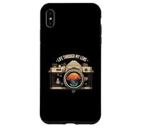 Life Through My Lens Camera Photographer Nature Sunset Art Carcasa para iPhone XS MAX