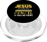 Life Without Jesus Finny Christian Religious Faith PopSockets PopGrip para MagSafe