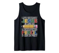 Life Without Jesus Is Like An Unsharpened Pencil Camiseta sin Mangas