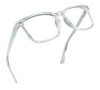 LifeArt Blue Light Blocking Glasses, Anti Eyestrain, Computer Reading Glasses with Spring Hinge, Gaming Glasses, TV Glasses for Women Men, Anti UV, Anti Glare (Clear, +3.00 Magnification)