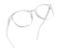 LifeArt gafas de anti-rayo azul, gafas de lectura en computadora, lentes transparentes, reducen dolores de cabeza y evitan los ojos secos, son estilos de moda adecuados para homres y mujeres +3.50
