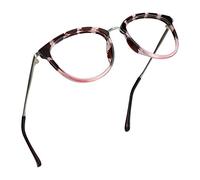 LifeArt gafas de anti-rayo azul, gafas de lectura en computadora, lentes transparentes, reducen dolores de cabeza y evitan los ojos secos, son estilos de moda adecuados para homres y mujeres +0.75.