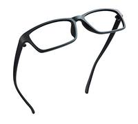 LifeArt gafas de anti-rayo azul, gafas de lectura en computadora, lentes transparentes, reducen dolores de cabeza y evitan los ojos secos, son estilos de moda adecuados para homres y mujeres +3.50.
