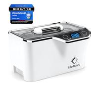 LifeBasis Limpiador Ultrasonidos CDS-100 600 ml Ultrasonidos Limpieza Digital Limpieza Ultrasonidos 5 Modos de Tiempo Limpiador Ultrasónico para Gafas, Joyas, Relojes, Dentaduras Postizas