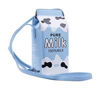 LifeBest Niñas Frutas Plátano Fresa Caja de leche Bolso cruzado Mini bolso de hombro Bolso de hombro inclinado Bolso de hombro para teléfono móvil Bolso de hombro para mujer