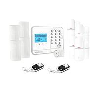 LIFEBOX - Alarma inalámbrica para casa Inteligente - Wi-Fi Box Internet y gsm Futura Blanca Smart Life - Alarma escalable, sin suscripción y conectada - Asegure fácilmente su hogar - Kit 4