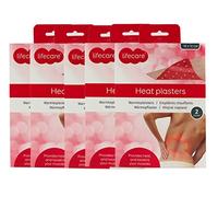 LIFECARE Parche térmico de pimienta de cayena, paquete de 6 parches, 18 x 12 cm, terapia muscular y alivio duradero