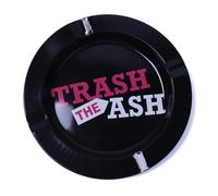 LifeChic Cenicero redondo Ø 13,5 cm de plástico - The Trash Ash | Interior y exterior para casa, bar, oficina, restaurantes, hoteles y jardines