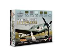 Lifecolor Juego de pinturas acrílicas CS07 Luftwaffe German WWII Set 2