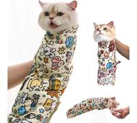 LIFECOSM Cat Grooming Wrap,Cat Grooming Bag,Self-Adherent, Anti-Bite, Anti-Scratch,Anti-Escape Calming Wrap for Medicine,Cat Nail Clipping Cleaning Grooming Restraint Wrap, Pet Storage Bag.