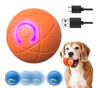 LIFECOSM Interactive Pet Toy Automatic Rolling Ball Dog Toy,Electric Dog Ball Toy with LED Flash Light,Rechargeable USB Automatic Bouncing Balls,360° Smart Automatic Rolling Ball Toy for Dog Cat