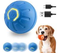 LIFECOSM Interactive Pet Toy Automatic Rolling Ball Dog Toy,Electric Dog Ball Toy with LED Flash Light,Rechargeable USB Automatic Bouncing Balls,360° Smart Automatic Rolling Ball Toy for Dog Cat