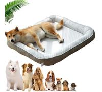 LIFECOSM Premium Heat Basket for Summer - Cooling Dog Bed Self (Grey, XXL)