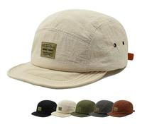 LIFECOSM Vintage Japanese Streetwear Snapback Cap (Beige)