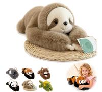LIFECOSM Weighted Panda Stuffed Animal, The Weighted Animals for Adult, Soft Plush Huggable Pillow for Stress & Comfort (Sloth, 25.6in / 2.18lb)
