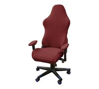 LIFEDX Funda Silla Gaming Fundas de Sillas Gaming Elásticas con Brazos 4 Piezas,Funda para Silla de Juegos Funda Silla Gamer Ergonómicas Antideslizante Lavable Extraíble,No Incluye Sillas,Ganar Rojo