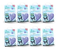 LifeGreen Arena Natural para Gatos, 16 kg, Lavanda, con Fibra de Guisante y almidón de maíz, Vegetal, Biodegradable, aglutinante, Elimina olores