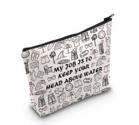 Lifeguard Gift My Job Is To Keep Your Head Above Water - Bolsa de cosméticos para regalo de Patrulla de Playa, My Job Is To Keep Bag
