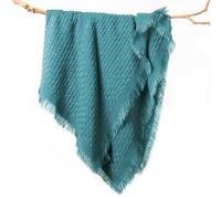 lifein Manta para sofá, Suave y Bohemia, Manta de Punto gofre, Manta Ligera de Punto para Verano, Mujer, Silla, sofá, decoración del hogar (Azul Turquesa, 50 x 60 Pulgadas)