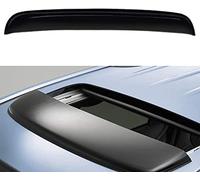 Lifeinfinity Original 43inch Universal Fit Rain Snow Guard Sun Roof Wind Deflector,1pc Tape-On Dark Smoke Tint Auto Moonroof Window Visor |RN110|