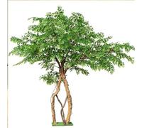 Lifelike Artificial Tree with Natural Bark Texture, Sturdy Multi-Trunk Fake Greenery, No Watering Evergreen for Bedroom Dining Room Restaurant(3.5mx2.5m)