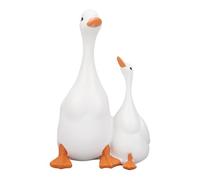 Lifelike Mother Duck and Duckling Resin Statue for Patio Yard Decoration Duck Sculpture Animal Figurine for Backyard Garden Ornament
