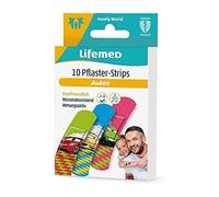 Lifemed - 10 tiritas de 6,0 cm x 1,7 cm, con 3 diseños de coche para niños - en un paquete de 4 unidades con un total de 40 tiritas