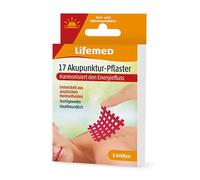 Lifemed - 17 parches de acupuntura rojos, 3 tamaños - armoniza el flujo de energía, 2 unidades (2 x 1 unidad)