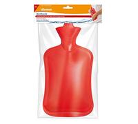 Lifemed Bolsa de agua caliente de 2 litros, 32,5 x 20,3 cm, color rojo, con tapón de rosca (1 unidad)
