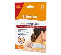 Lifemed Calentador de hombros I Calentador de cuello de 8 horas para aliviar el dolor de cuello, la tensión y el dolor de espalda - parche para el dolor de hombros y cuello - Cojín térmico para viajes