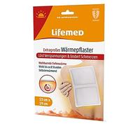 Lifemed - Parches térmicos extragrandes de 19 cm x 13 cm, color blanco, elimina la tensión y alivia el dolor, en un práctico y económico pack de 3 unidades.