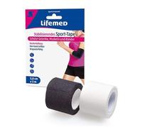 "Lifemed" Stabilisierendes Sport-Tape 3M X 3,8cm Colores Surtidos 10 Uds.(6 Negro + 4 Blanco)