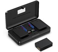 LIFEMOI LP-E17 (1200 mA) Juego de cargador multifuncional para cámara (incluye dos baterías) compatible con Canon EOS 200D/200D2 M3/5/6 750D/760D/800D/850D/8000D/9000D/77D T6i/T6s/X8i/T8i/T7i