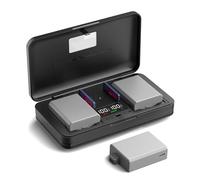 LIFEMOI LP-E5 Cargador Multifuncional Para Cámara (1500 mA) Con Dos Baterías - Compatible Con Canon EOS 450D, 500D, 100D, 1000D, 2000D, KISS X3, X2, F, Rebel Xsi, T1i, Xs