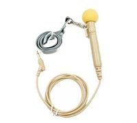 LifenaviStore Micrófono de cuerda colgante a medida para profesores y profesionales de turismo por igual (beige)