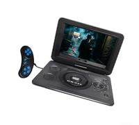 LifenaviStore Reproductor de DVD portátil de 13.8 pulgadas, pantalla giratoria de 270 grados con USB y lector de tarjetas, para DVD/VCD/CD, soporta televisión por cable/inalámbrica y múltiples