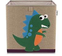 LIFENEY Caja de almacenamiento para niños con diseño de dinosaurios, caja de juguetes con diseño de animales adecuada para estantes de cubos, caja organizadora para la habitación de los niños, cesta