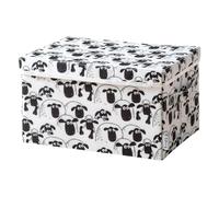 LIFENEY cumple La oveja Shaun caja de almacenaje con tapa para niños - caja con la icónica oveja para guardar juguetes - 37 x 25 x 21 cm adecuada para cualquier habitación infantil