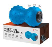 LifePro Bola de masaje vibratoria de cacahuete, doble bola de masaje de lacrosse, rodillo de espuma | Masajeador de bola de maní para columna vertebral, espalda, recuperación, movilidad, liberación